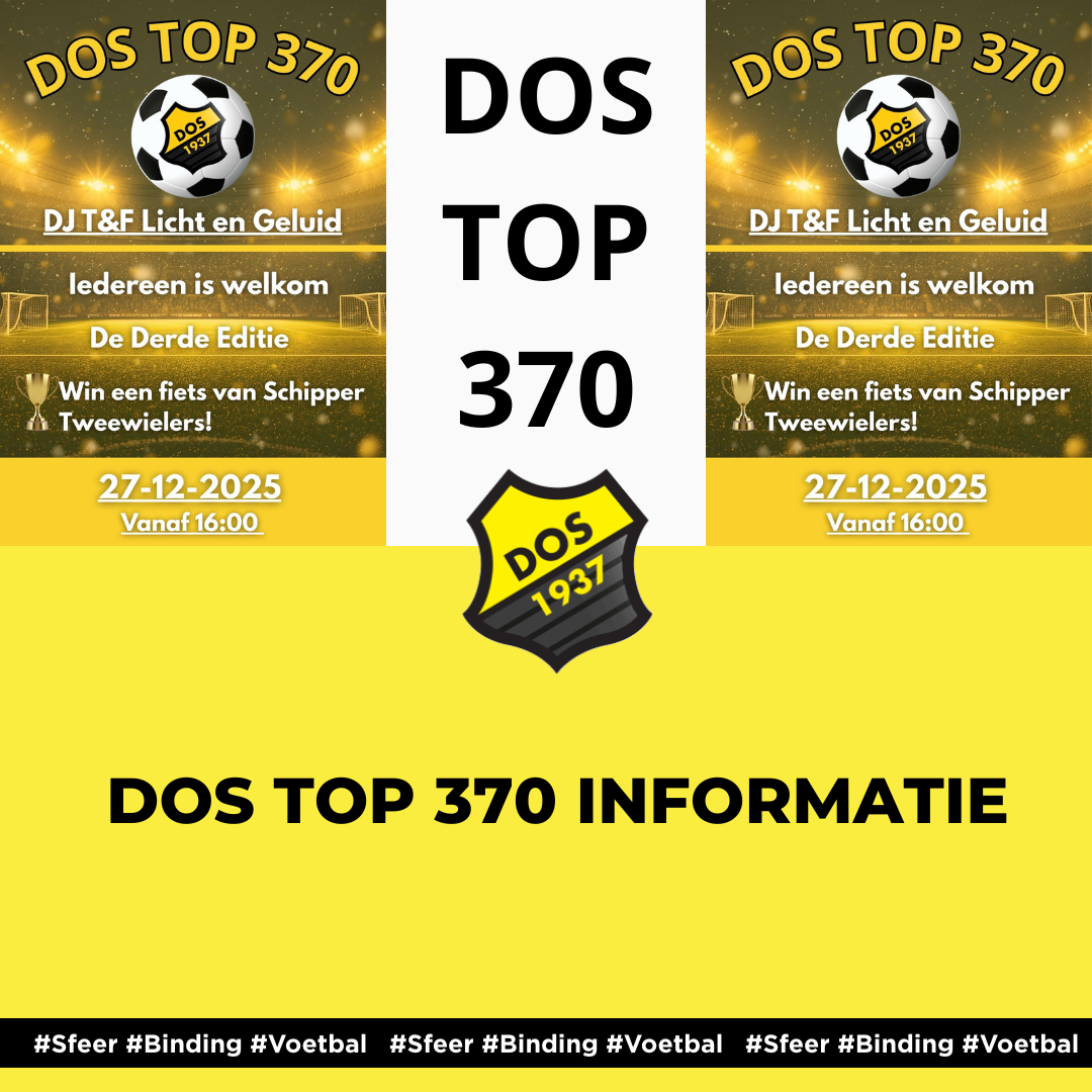 Informatie DOS Top 370 zaterdag 27 december