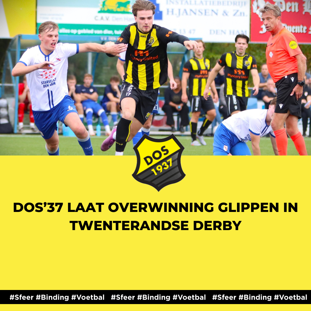 DOS’37 laat overwinning glippen in Twenterandse derby