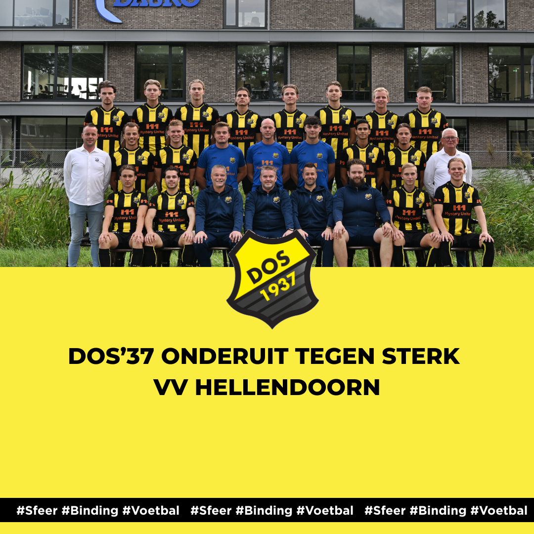 DOS’37 onderuit tegen sterk VV Hellendoorn