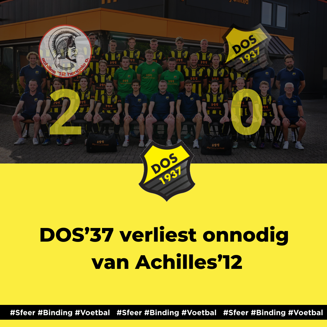 DOS’37 verliest onnodig van Achilles’12