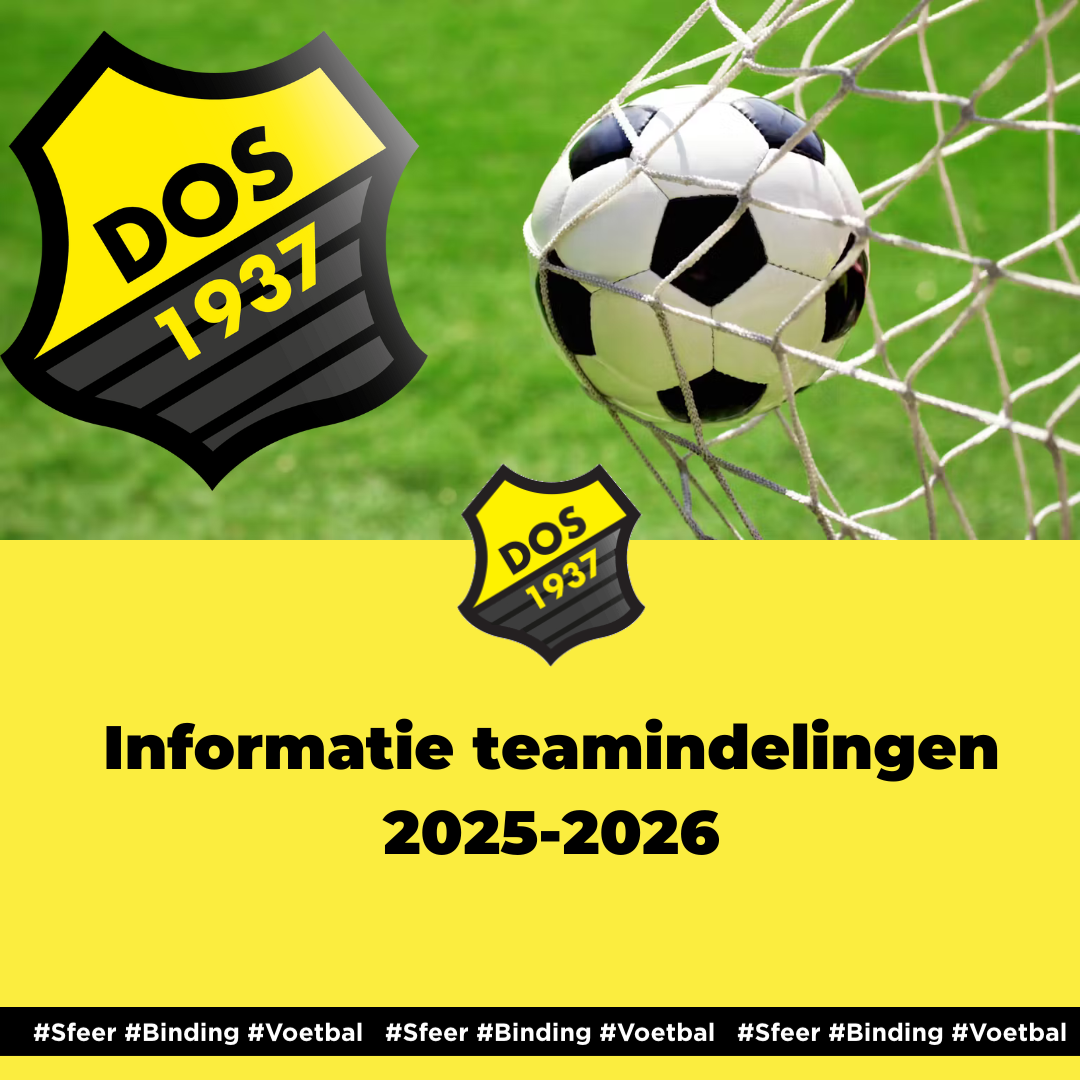 Informatie teamindelingen 2025-2026