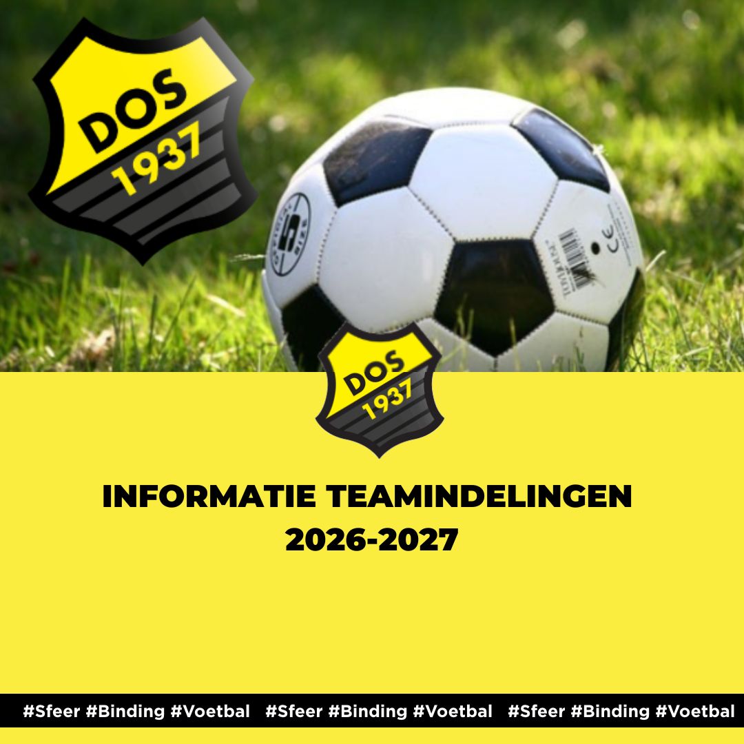 Informatie teamindelingen 2026-2027
