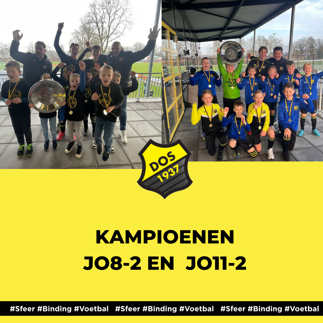 Kampioenen JO8-2 en JO11-2