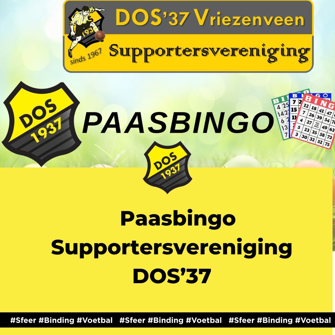 Paasbingo vrijdag 27 maart