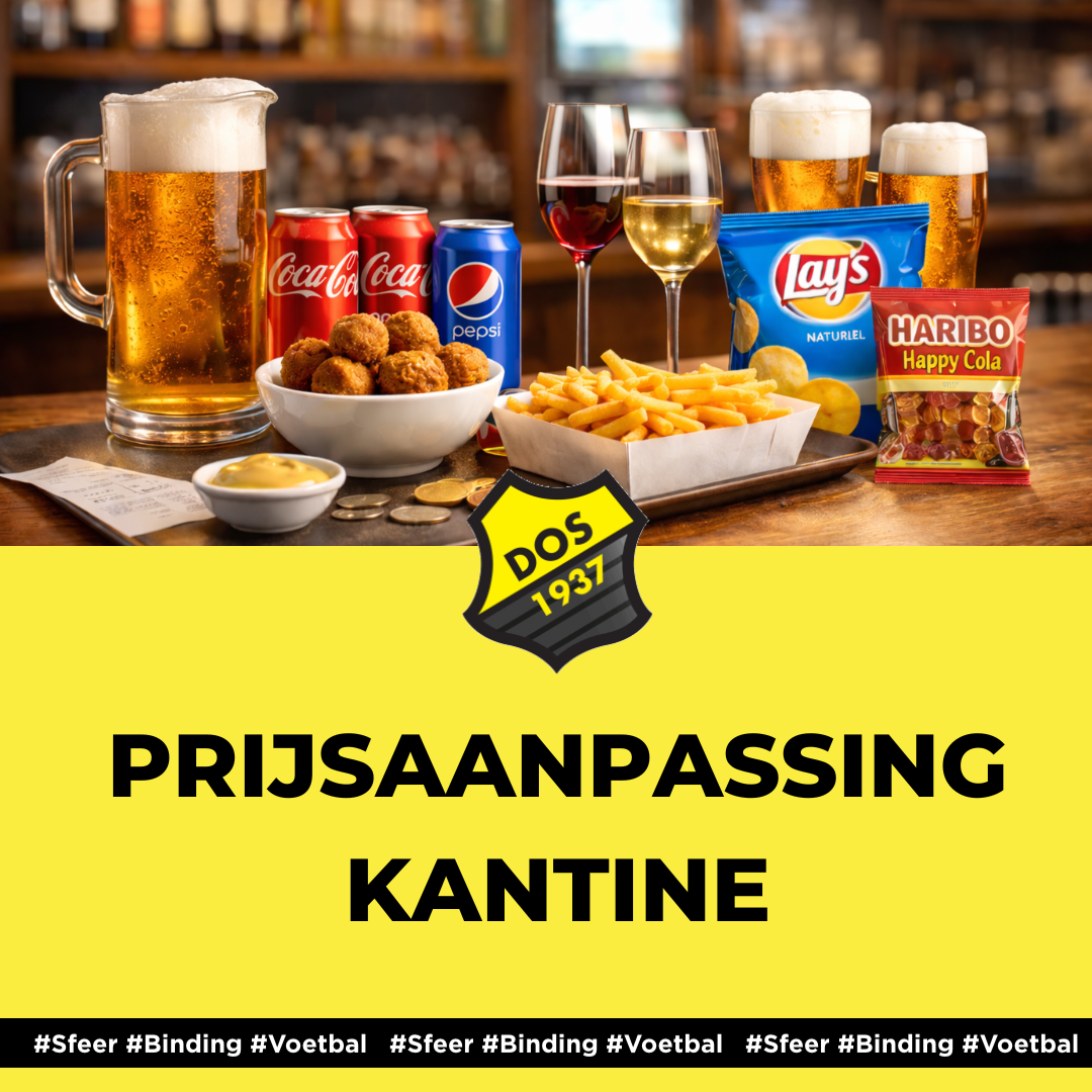 Prijsaanpassing kantine