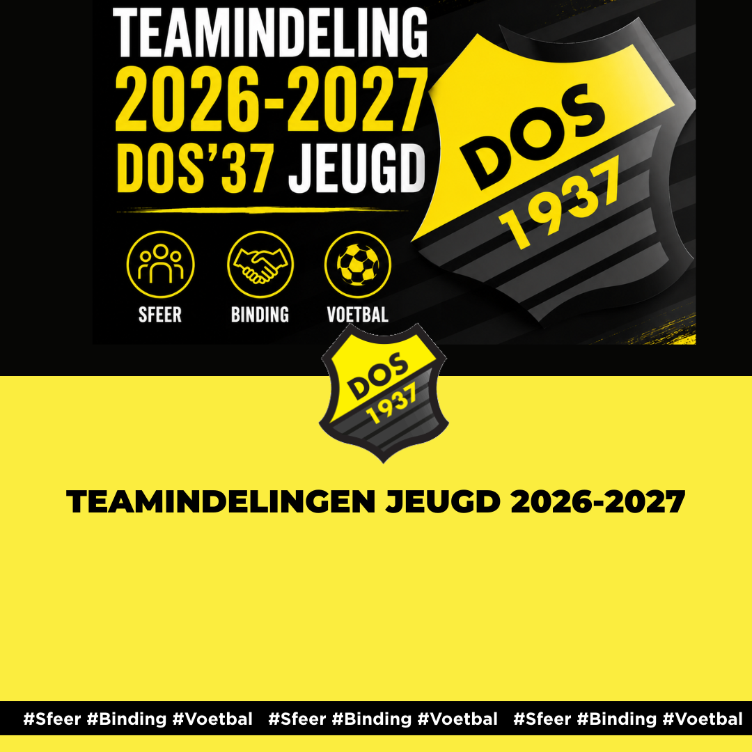 Teamindelingen jeugd 2026-2027