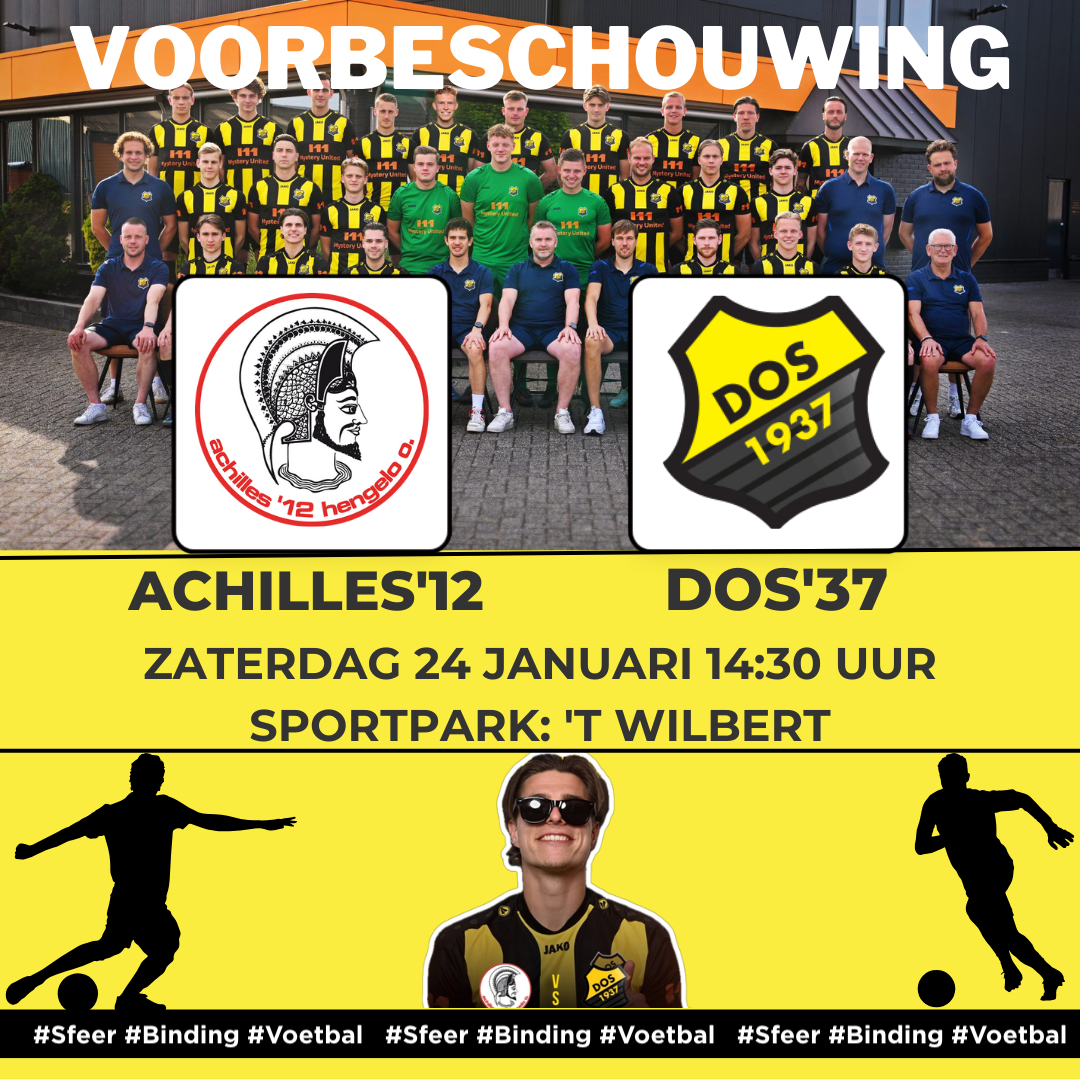 Voorbeschouwing Achilles'12 - DOS'37 24 januari
