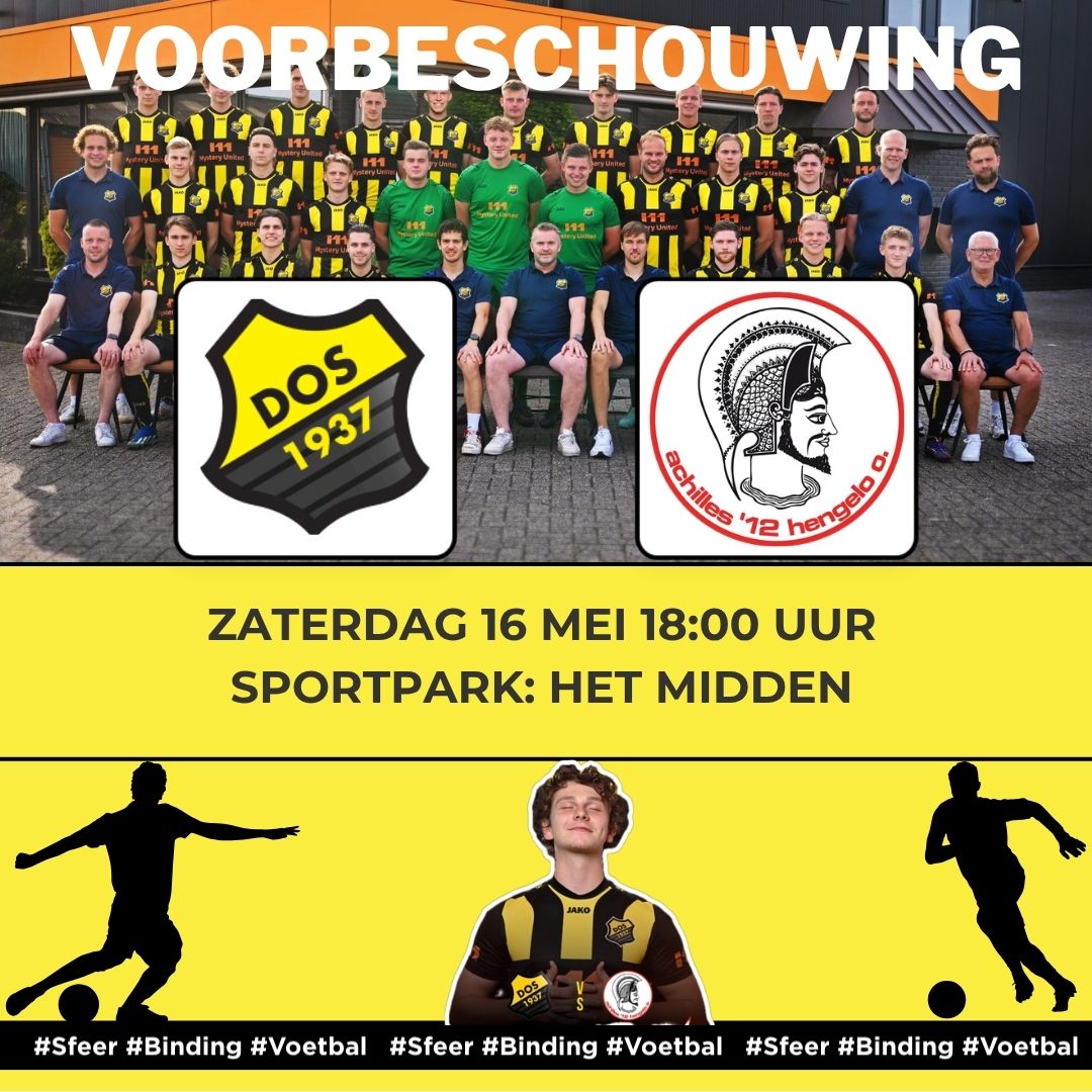 Voorbeschouwing DOS’37 - Achilles'12 16 mei