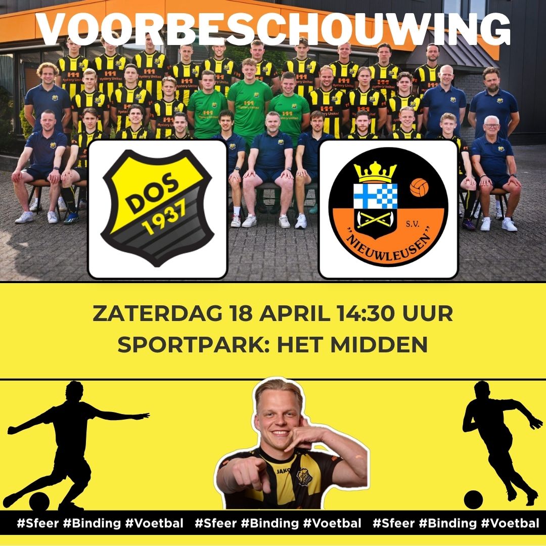 Voorbeschouwing: DOS’37 strijdt voor cruciale punten tegen SV Nieuwleusen