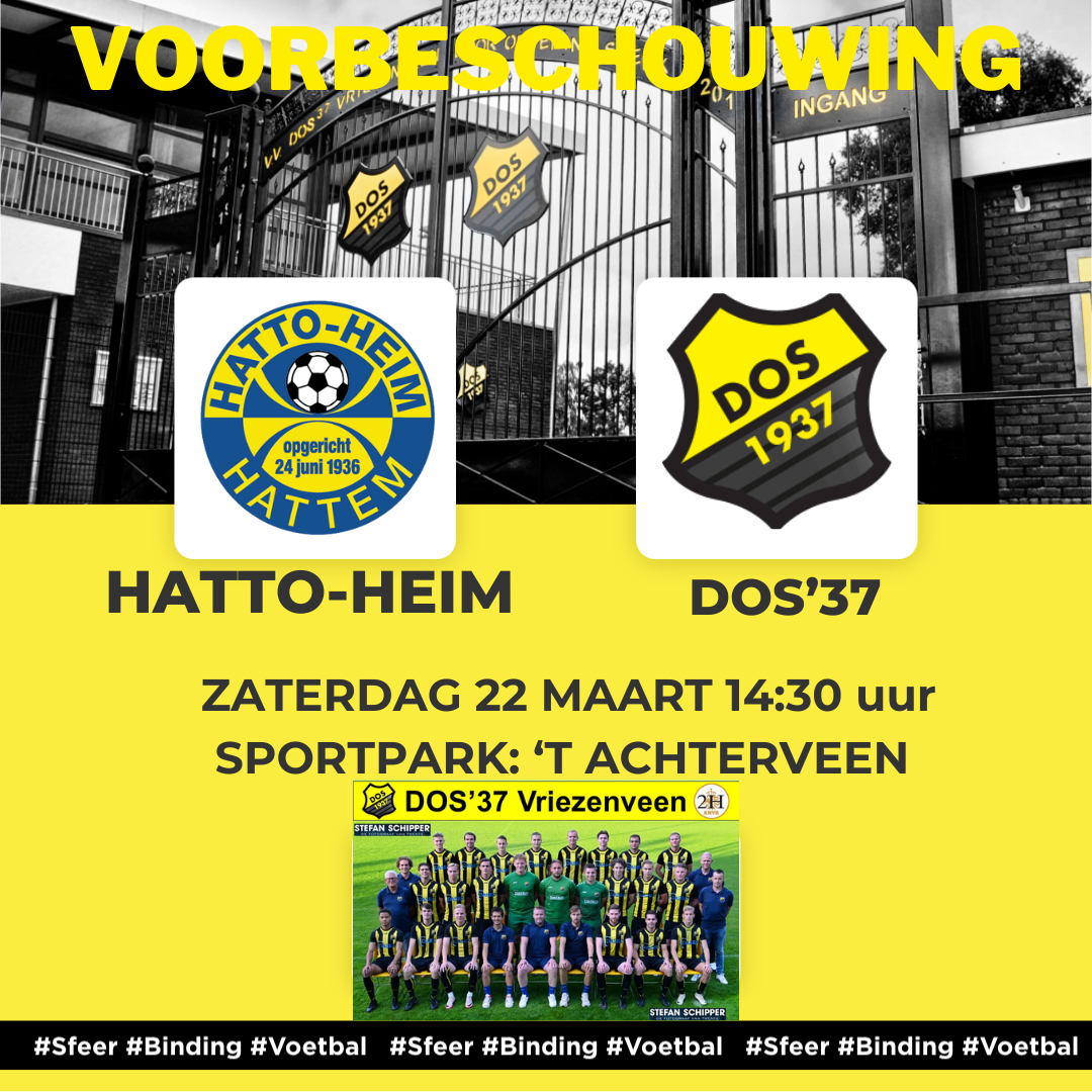 Voorbeschouwing Hatto Heim - DOS’37
