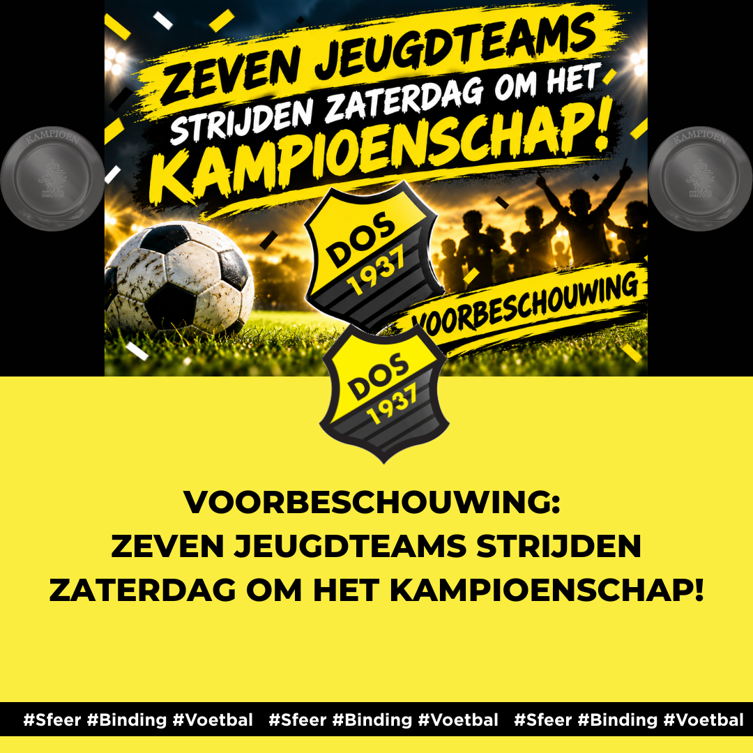 Voorbeschouwing: Zeven jeugdteams strijden zaterdag om het kampioenschap!